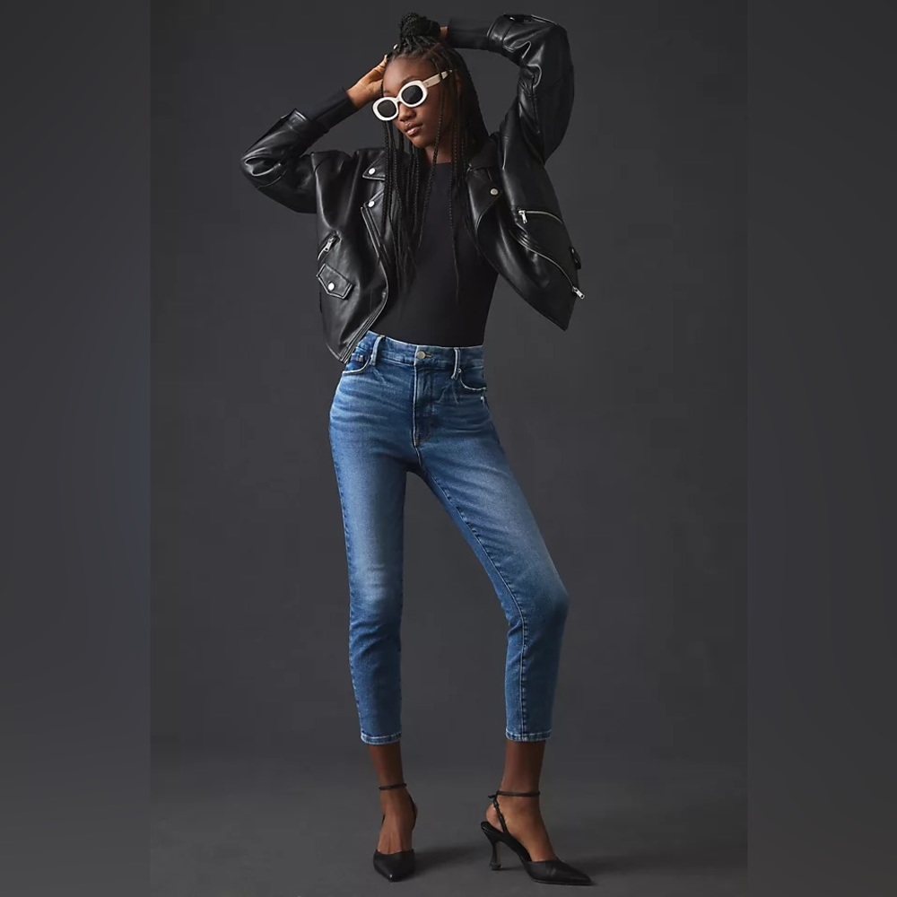 Good American Good Wait Crop Skinny Jeans
